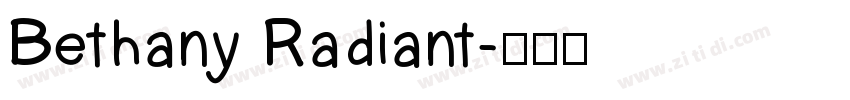 Bethany Radiant字体转换
